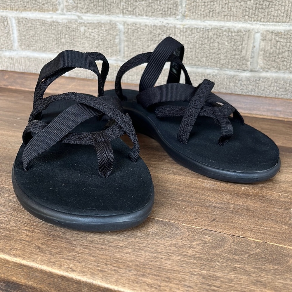 Teva- Women’s Sz 10- Mahani Black- Voya Zillesa Strappy Sandal